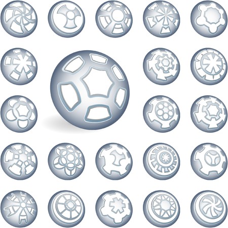 Collection of different graphic elements for design.  のイラスト素材