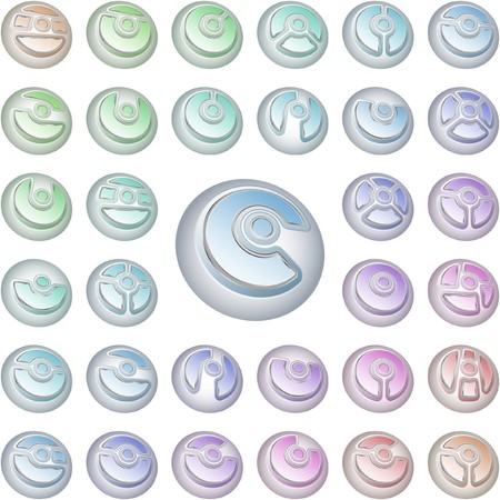 Collection of different graphic elements for design.  のイラスト素材