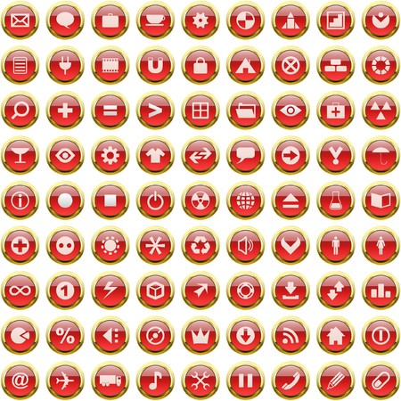 beautiful icon set  のイラスト素材