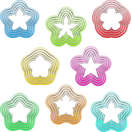 Stars. Set of originalのイラスト素材