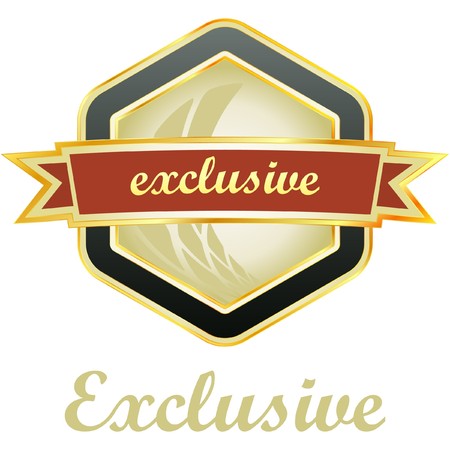 Exclusive emblem.  のイラスト素材