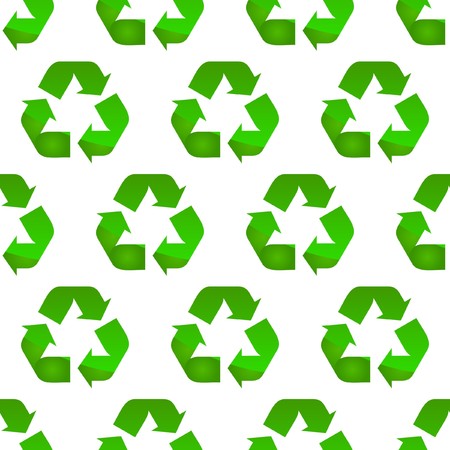 Seamless recycle background. Vector pattern.   のイラスト素材