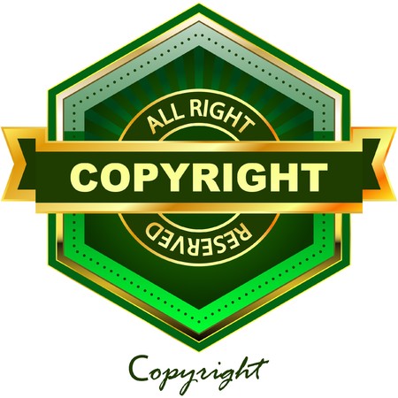 Vector copyright label for sale.  のイラスト素材