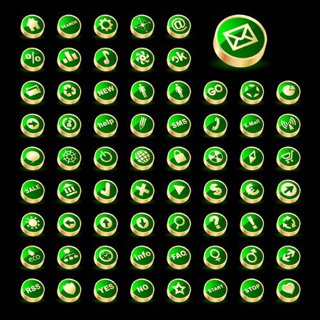Biggest collection of different icons  のイラスト素材