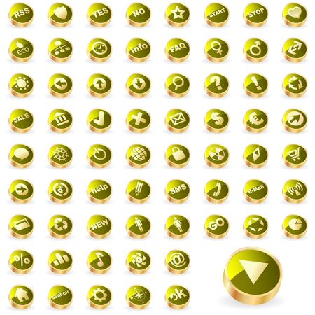 Great collection of web buttons    のイラスト素材