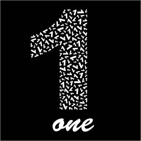 One のイラスト素材