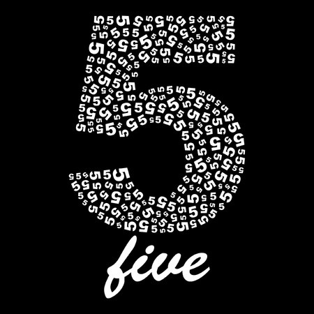 Five のイラスト素材