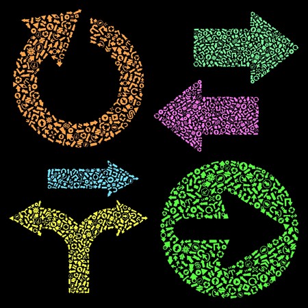 Set of arrows. のイラスト素材