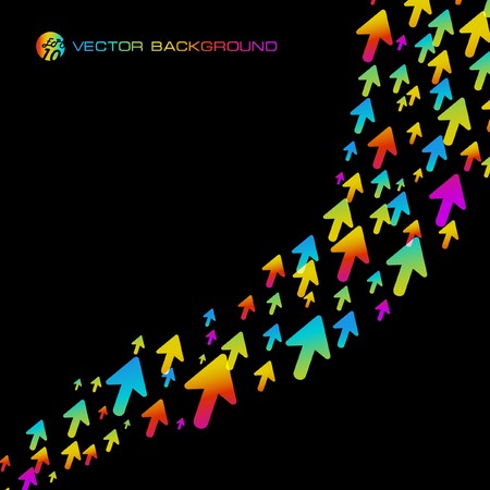 Abstract background with arrow signs.  のイラスト素材