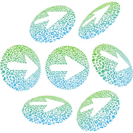 Set of arrows. illustration.   のイラスト素材