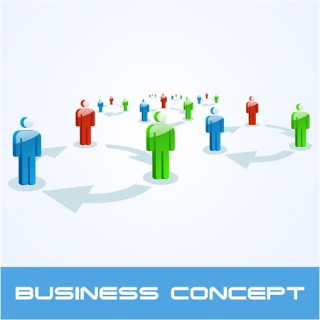 Network concept.   illustration.  のイラスト素材