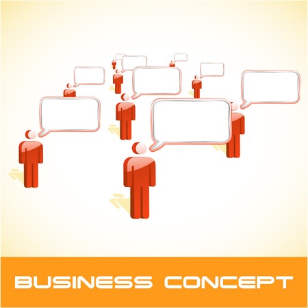 Speech business concept. illustration.  のイラスト素材