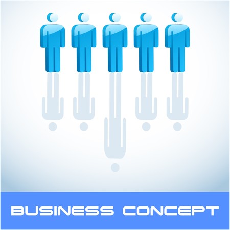 Team business concept.   illustration.  のイラスト素材