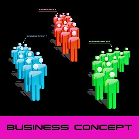 Team business concept.  illustration.  のイラスト素材