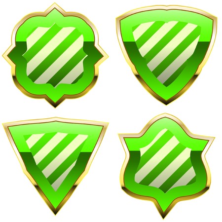   shield set for design  のイラスト素材