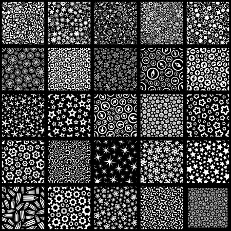 Seamless background with different signs. Great collection.のイラスト素材