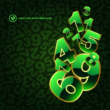 Abstract background with numbers.  のイラスト素材