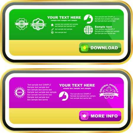 Collection of sale banners  のイラスト素材