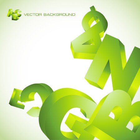 Abstract background with letter mix.のイラスト素材