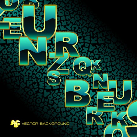 Abstract background with letter mix.のイラスト素材