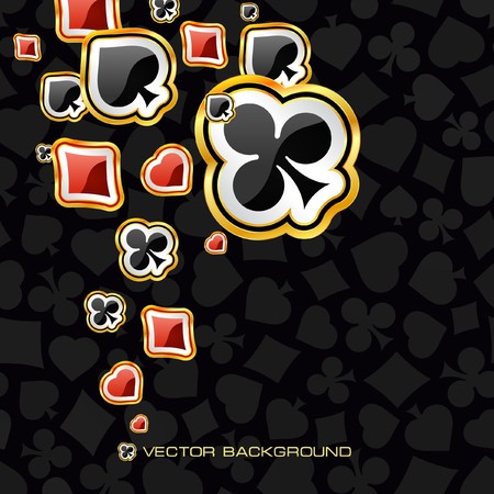 Abstract background with card suits.のイラスト素材