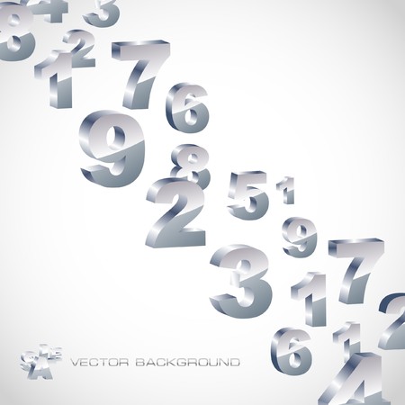Abstract background with numbers.  のイラスト素材