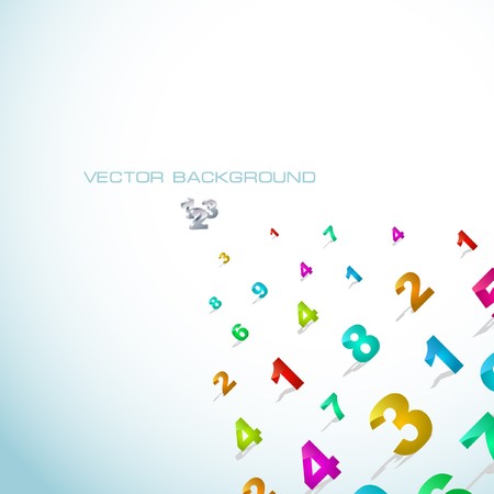 Abstract background with numbers.  のイラスト素材