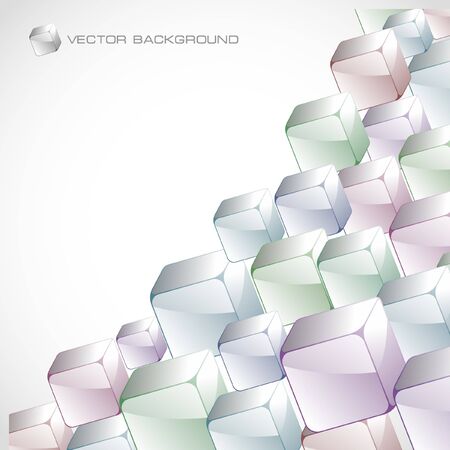 Abstract background with colorful boxes  のイラスト素材