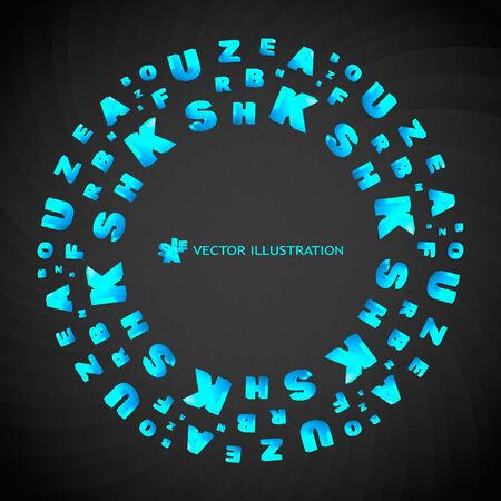 Abstract background with letter mix.の写真素材