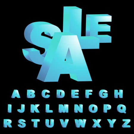 3d alphabet.