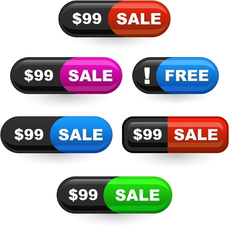 Various sale design elements  のイラスト素材