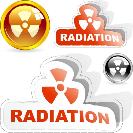 Radioactive signs.のイラスト素材