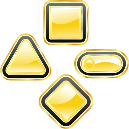 Warning vector label. Vector template.   のイラスト素材