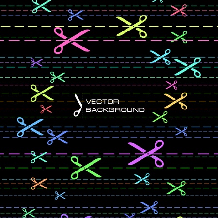 Abstract background with scissors  のイラスト素材