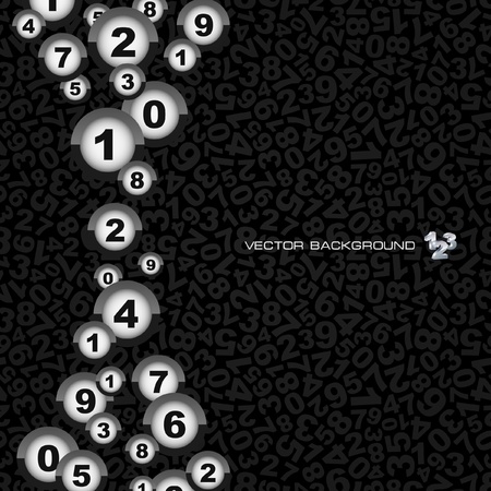 Abstract background with numbers.  のイラスト素材