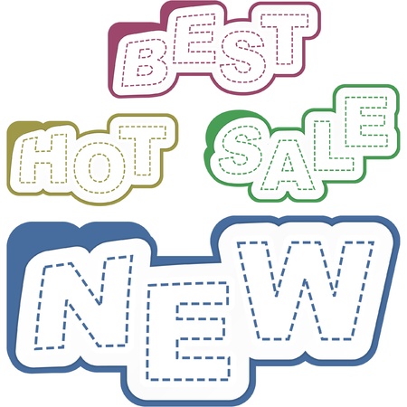 Various sale design elements  のイラスト素材