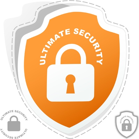 Padlock sticker.のイラスト素材