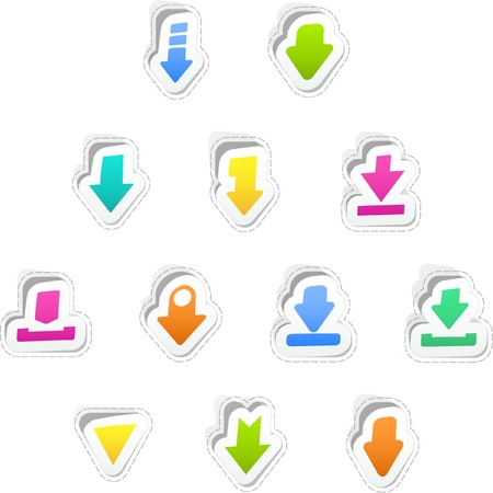 Download sticker set.のイラスト素材