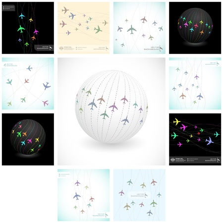 Plane. Abstract illustration.  のイラスト素材