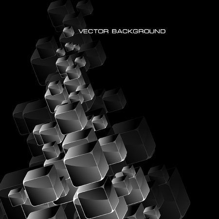 Abstract background with transparent boxes Abstract background with transparent boxes