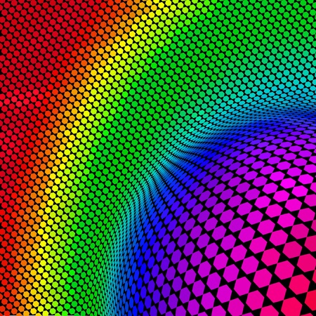 Abstract hexagon mosaic.のイラスト素材