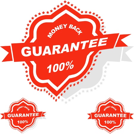 Vector guarantee sticker.のイラスト素材