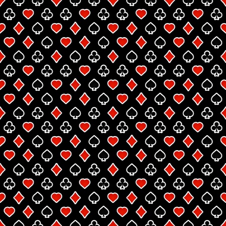 Seamless background with card suits.  のイラスト素材