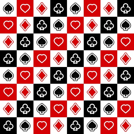 Seamless background with card suits.  のイラスト素材