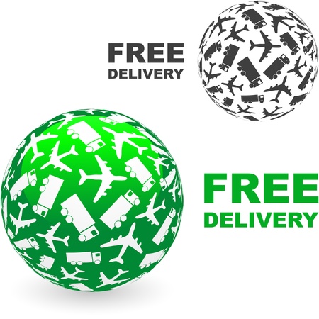 Free delivery element set for sale    のイラスト素材