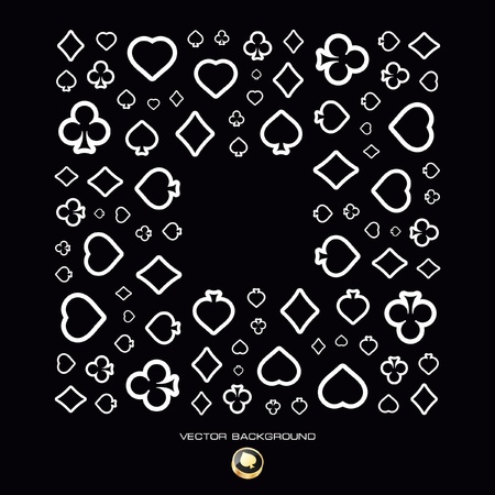 Vector gambling composition. Abstract background.  のイラスト素材