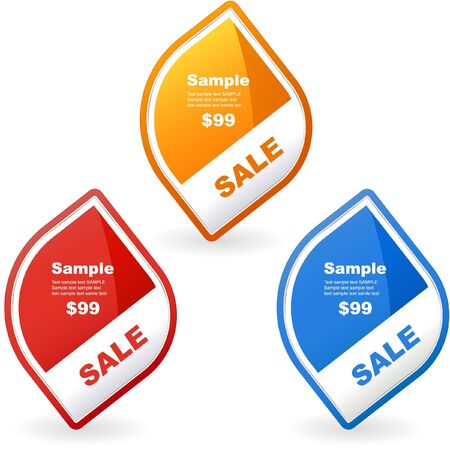 Vector set of sale design elements  のイラスト素材