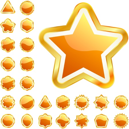 Set of design labels. Vector set.  のイラスト素材