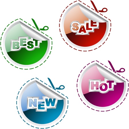 Vector set of sale design elements  のイラスト素材