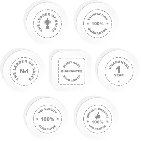 Vector guarantee label set.のイラスト素材
